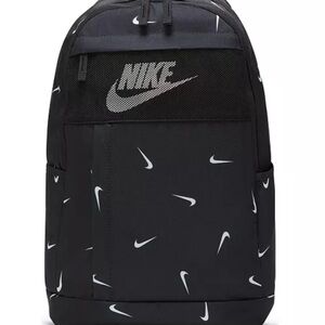 Nike logo Black and White Backpack Sleek Design LIKE NEW